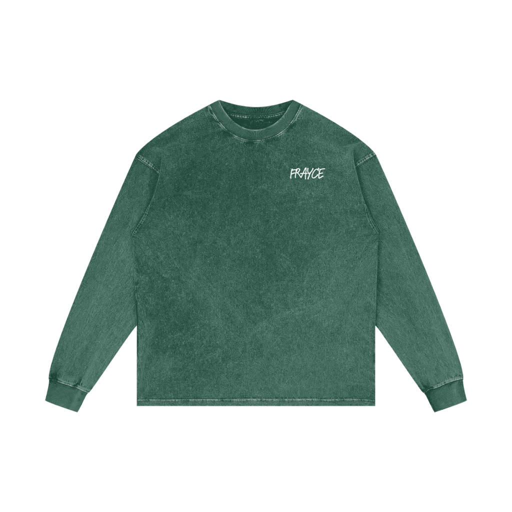 Acid Wash Oversize Long Sleeve T-Shirt - Frayce Apparel