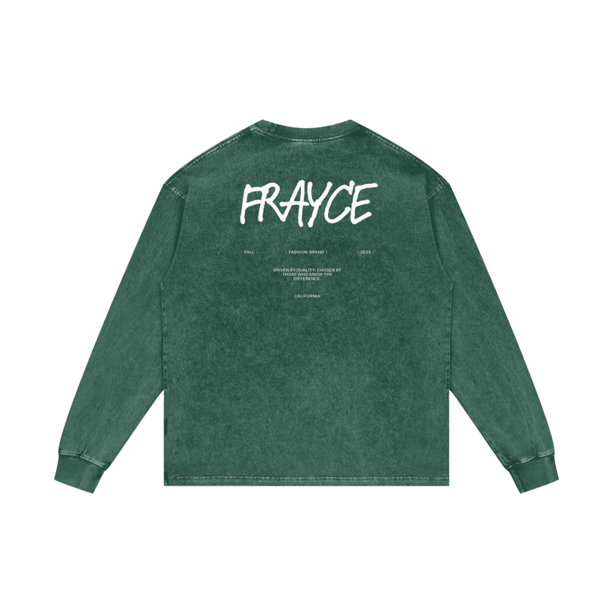 Acid Wash Oversize Long Sleeve T-Shirt - Frayce Apparel