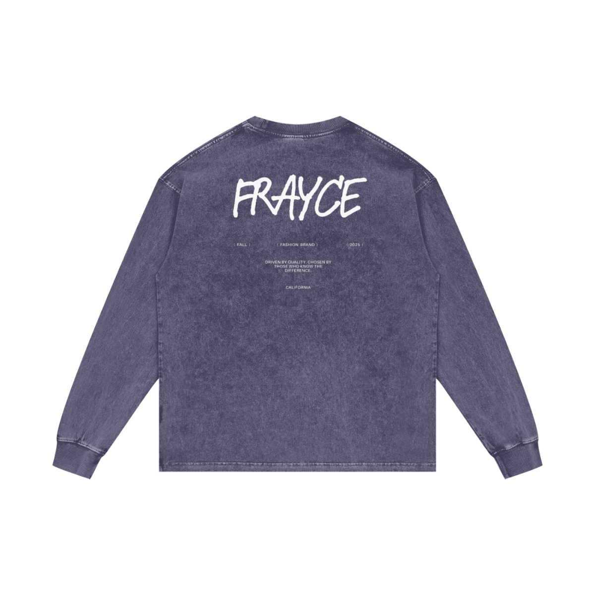 Acid Wash Oversize Long Sleeve T-Shirt - Frayce Apparel
