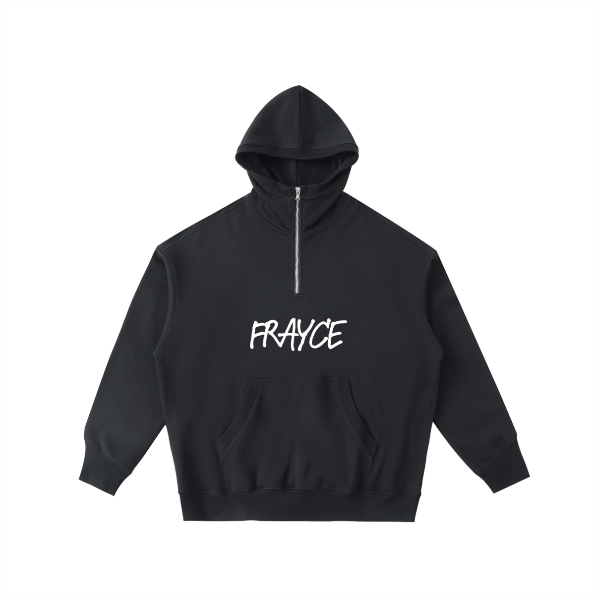 Big Hood Half - Zip Fleece Hoodie - Frayce Apparel