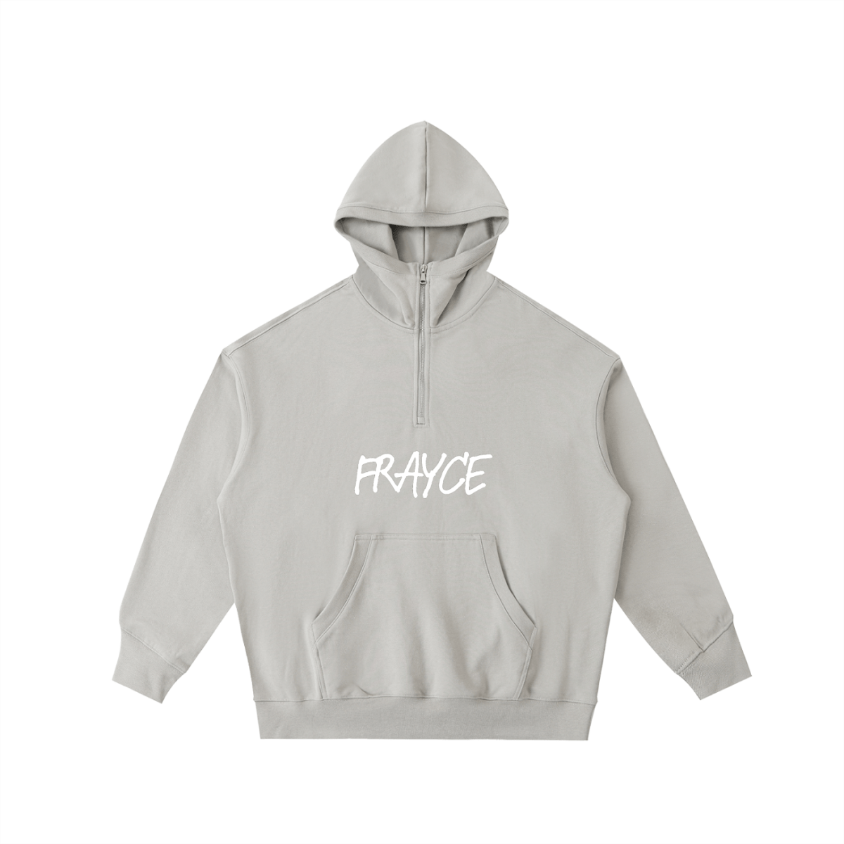 Big Hood Half - Zip Fleece Hoodie - Frayce Apparel