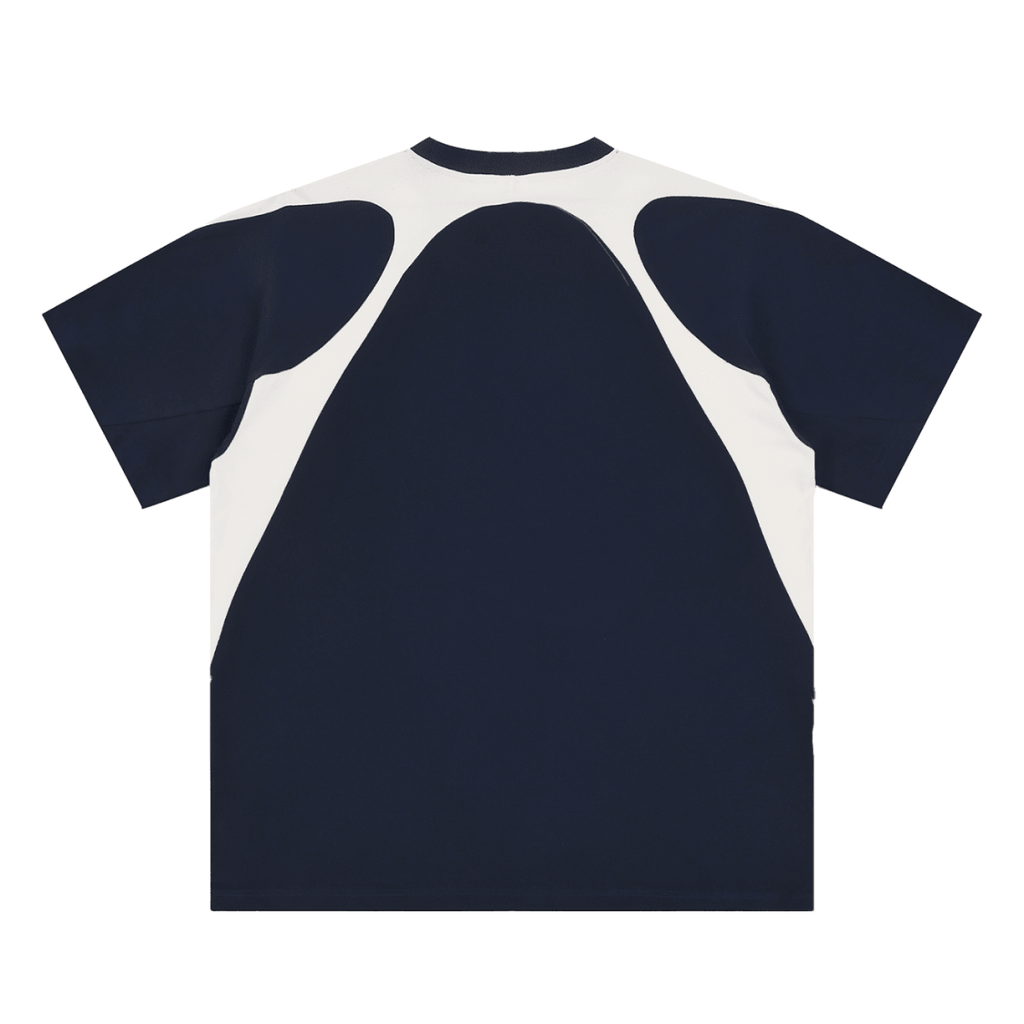 Contrast Panel Cotton T-Shirt - Frayce Apparel