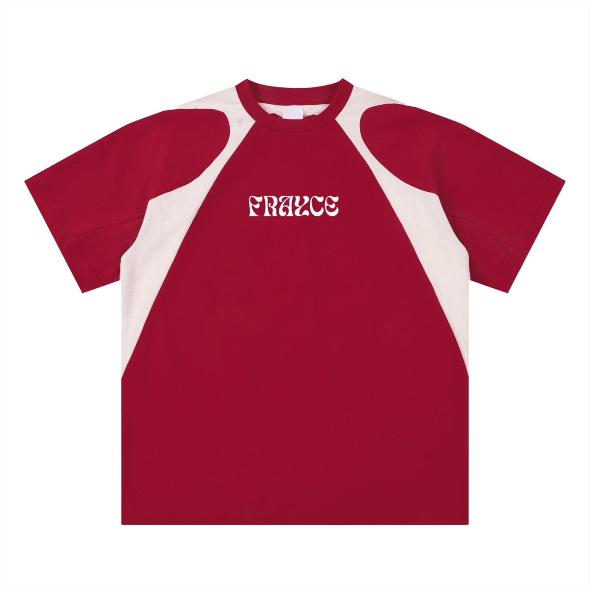 Contrast Panel Cotton T-Shirt - Frayce Apparel