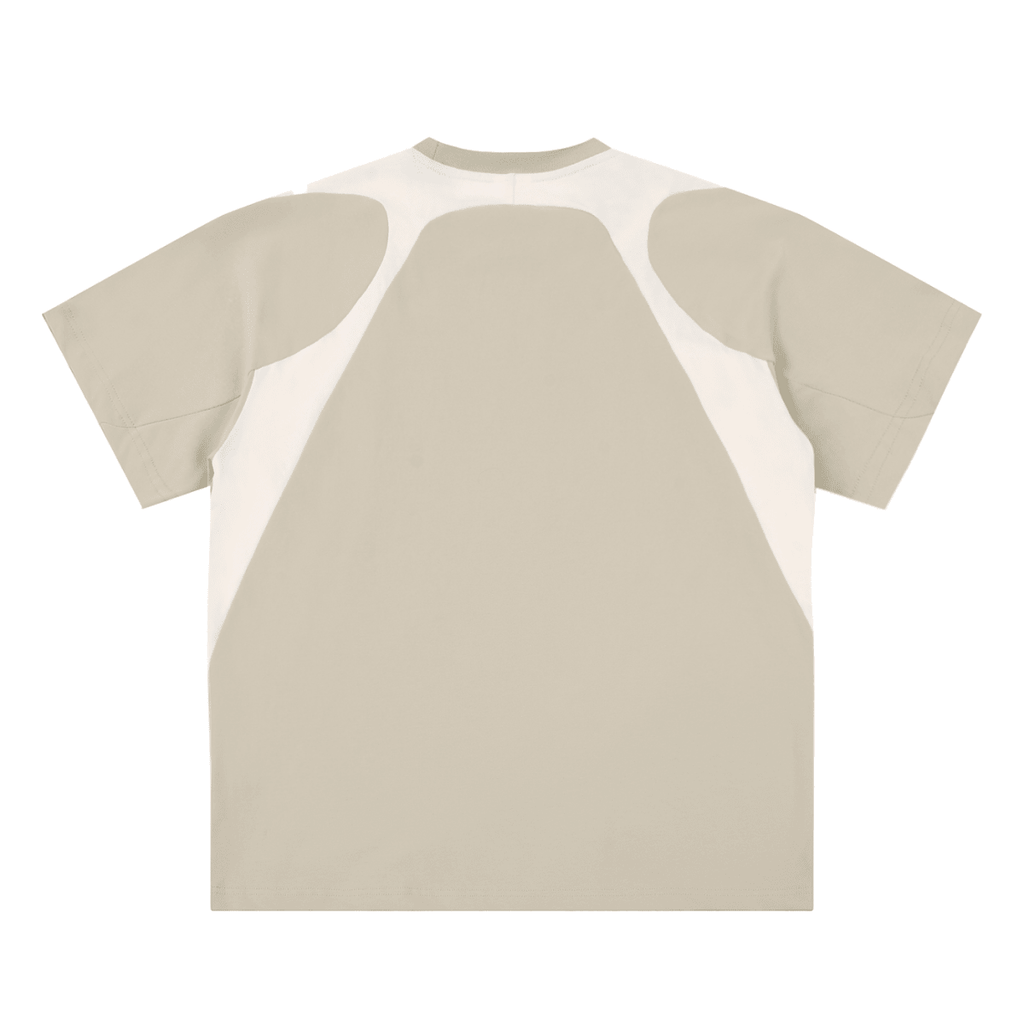 Contrast Panel Cotton T-Shirt - Frayce Apparel