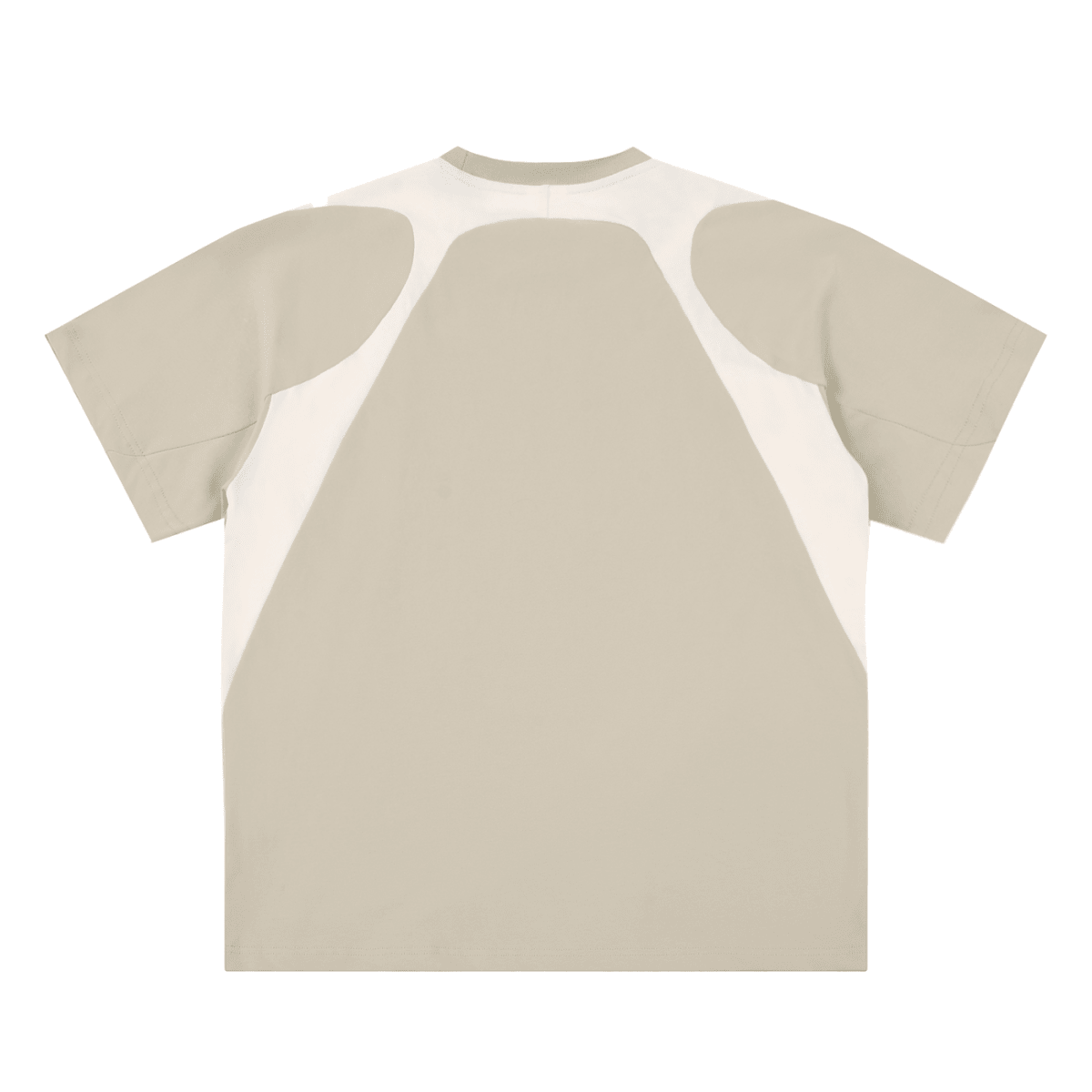 Contrast Panel Cotton T-Shirt - Frayce Apparel