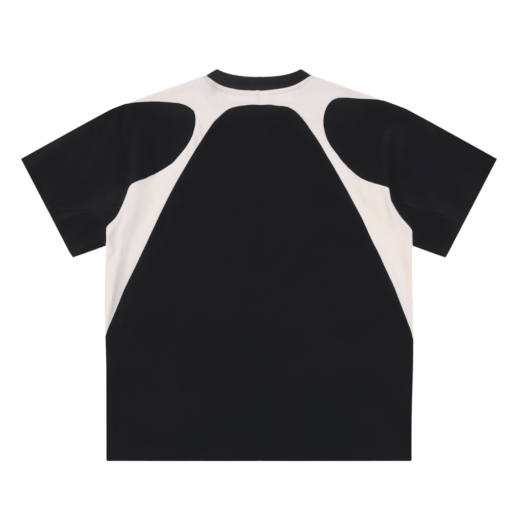 Contrast Panel Cotton T-Shirt - Frayce Apparel