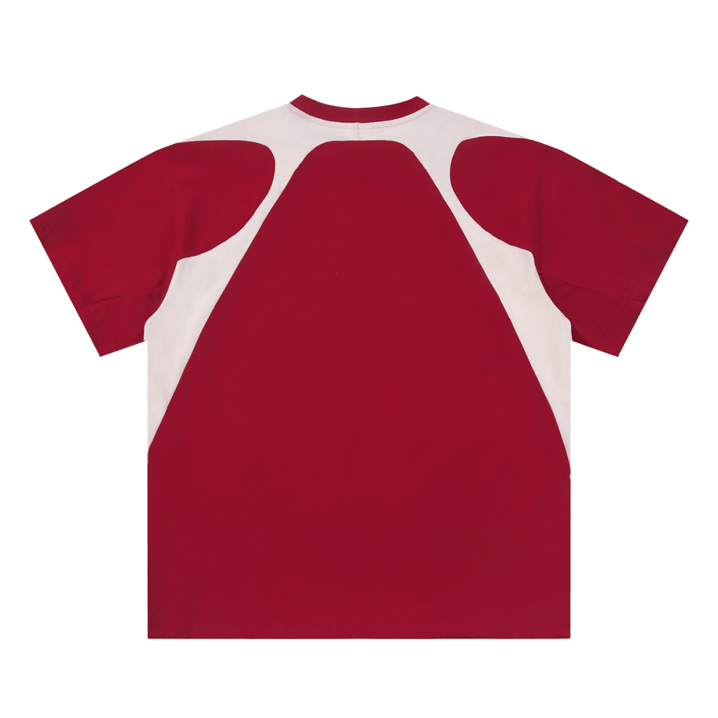 Contrast Panel Cotton T-Shirt - Frayce Apparel