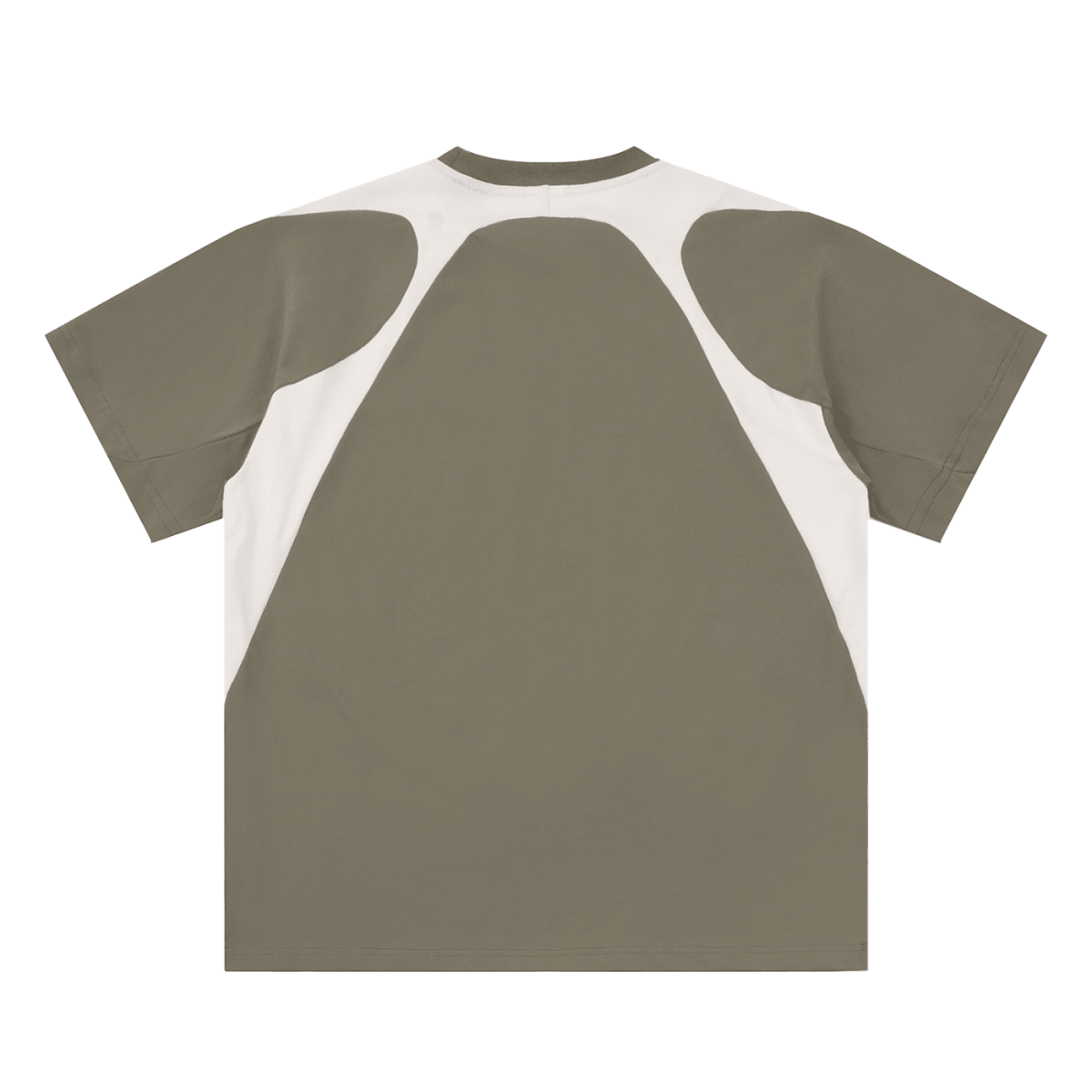 Contrast Panel Cotton T-Shirt - Frayce Apparel