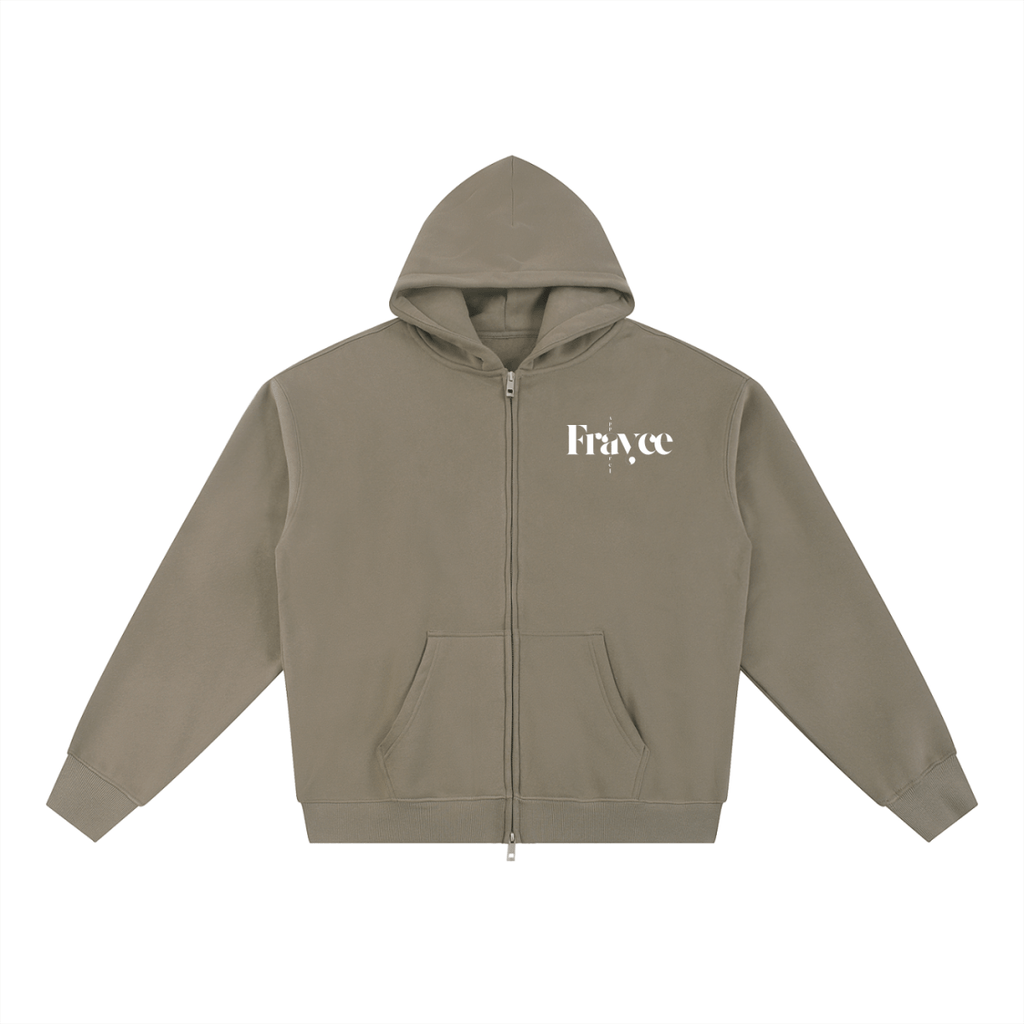 Essential Fleece Zip - Through Hoodie - Frayce Apparel