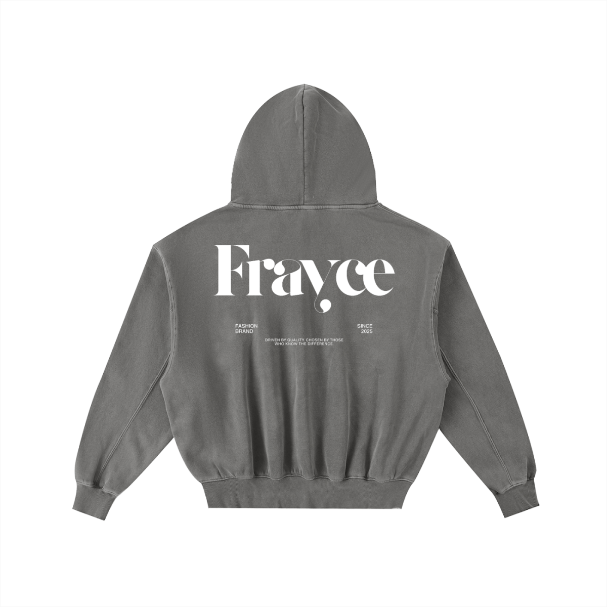 Frayed Enzyme Washed Fleece Hoodie - Frayce Apparel