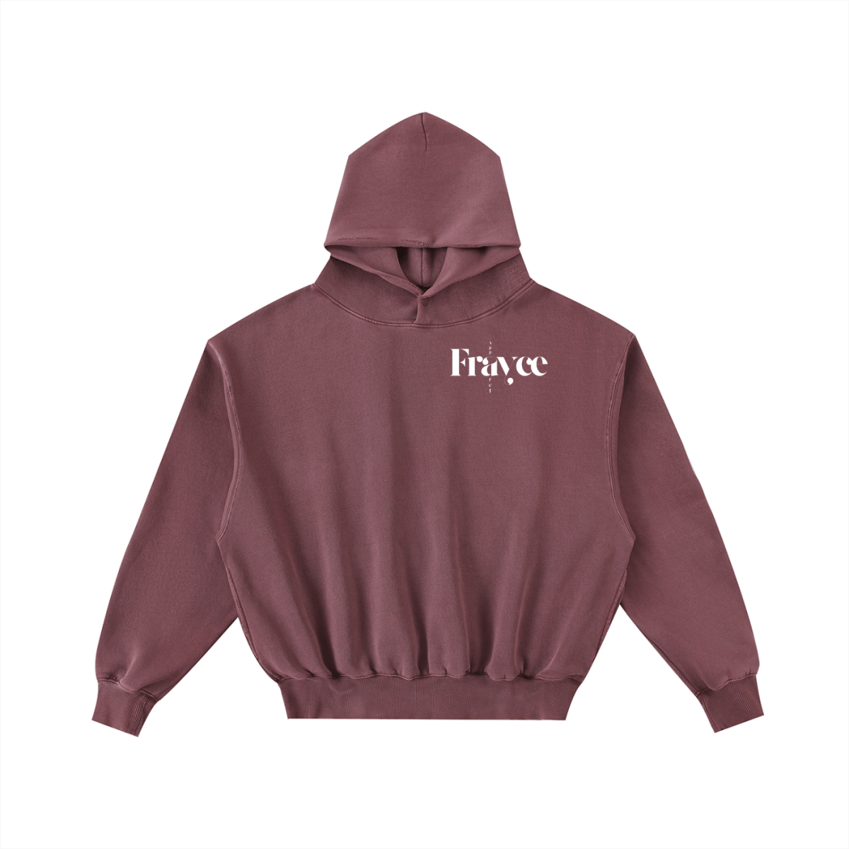 Frayed Enzyme Washed Fleece Hoodie - Frayce Apparel