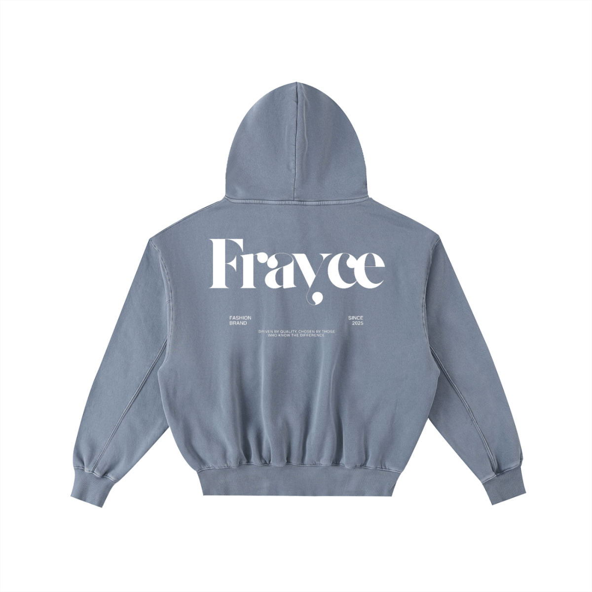 Frayed Enzyme Washed Fleece Hoodie - Frayce Apparel