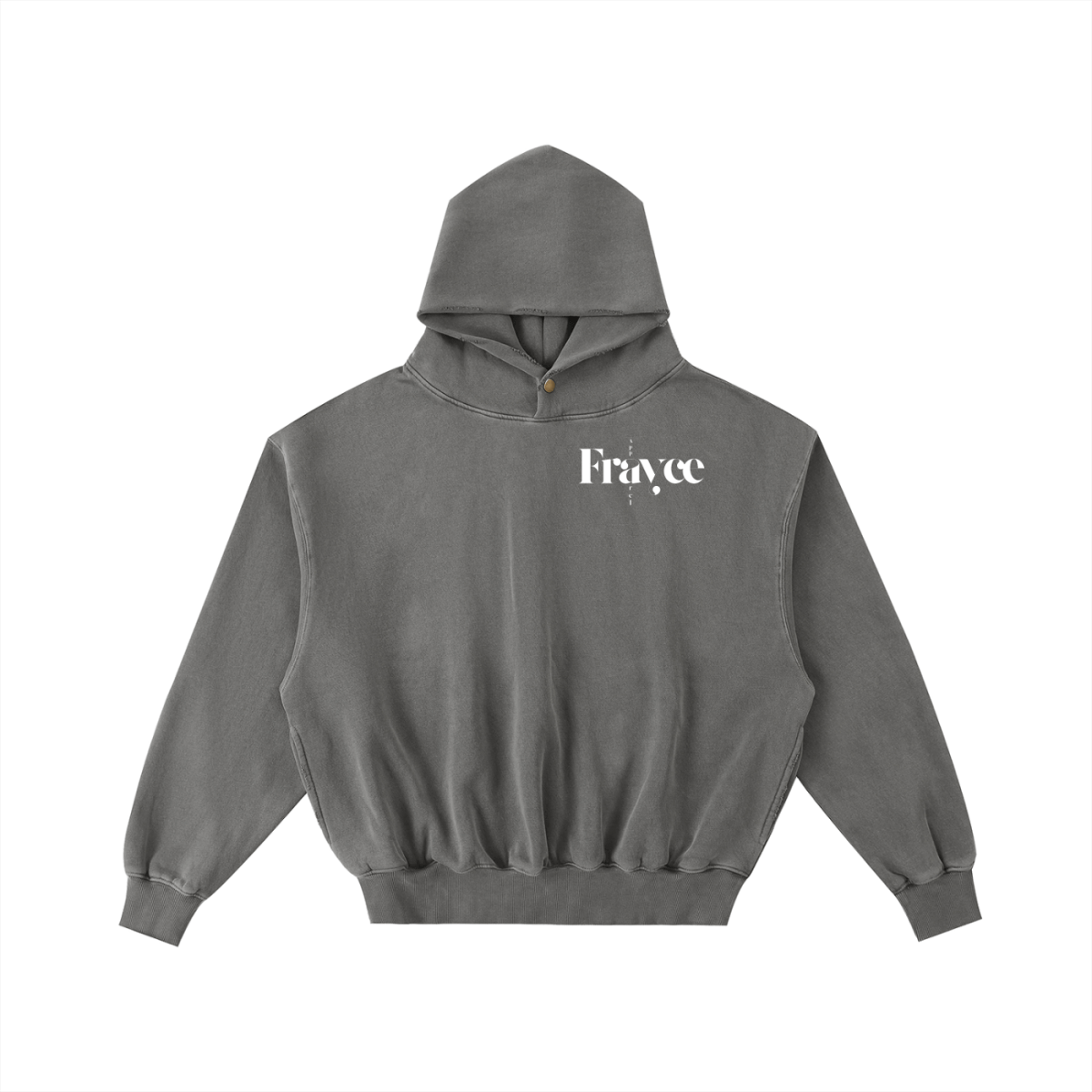 Frayed Enzyme Washed Fleece Hoodie - Frayce Apparel