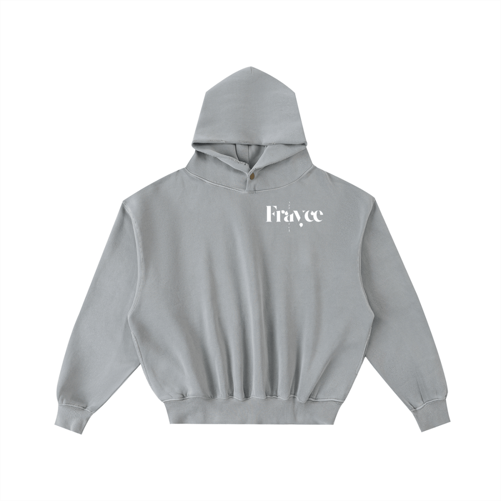 Frayed Enzyme Washed Fleece Hoodie - Frayce Apparel