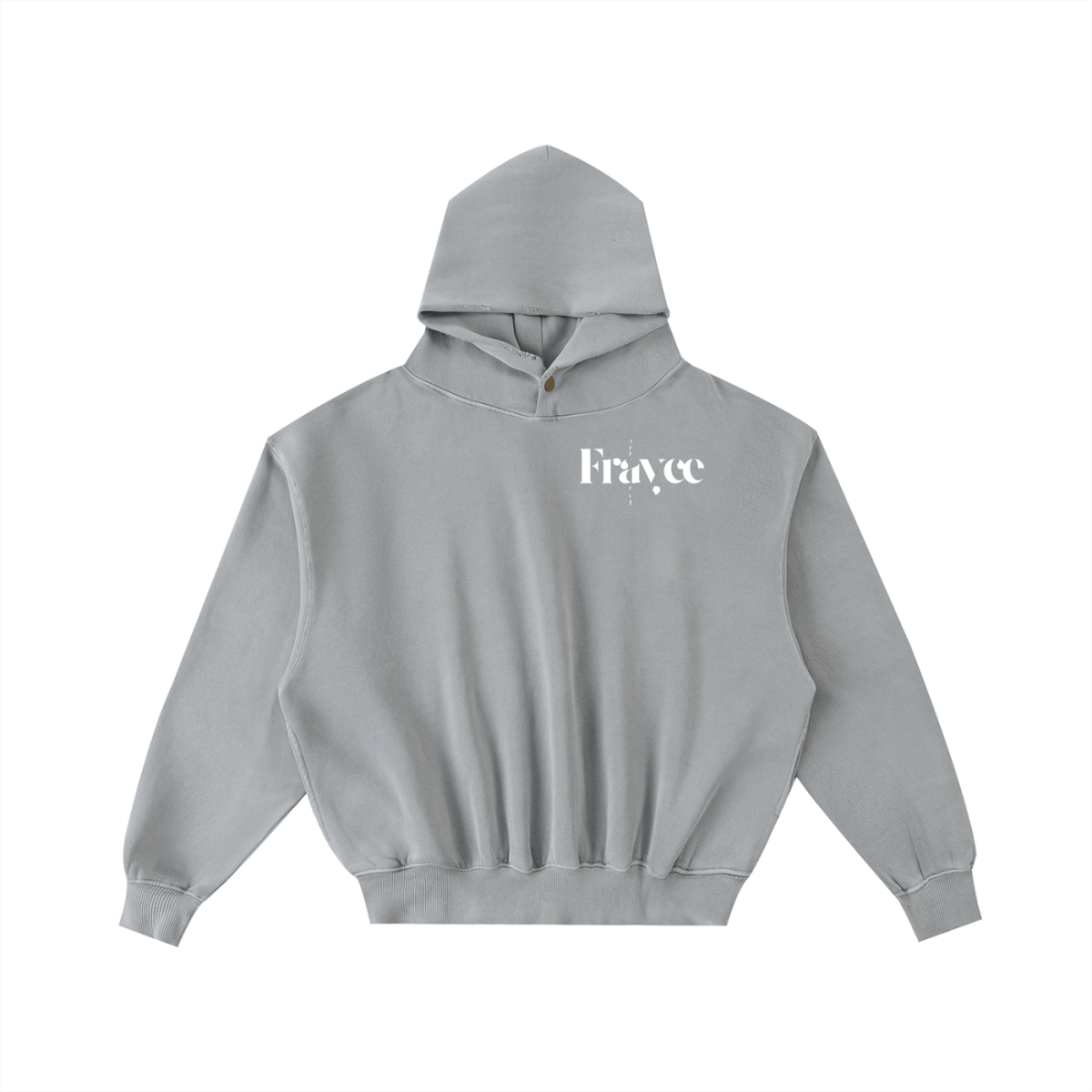 Frayed Enzyme Washed Fleece Hoodie - Frayce Apparel