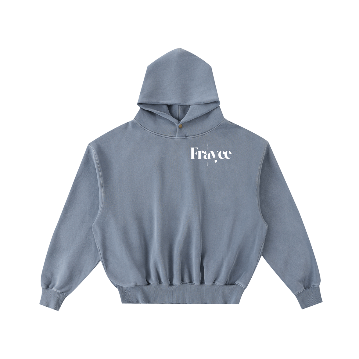 Frayed Enzyme Washed Fleece Hoodie - Frayce Apparel