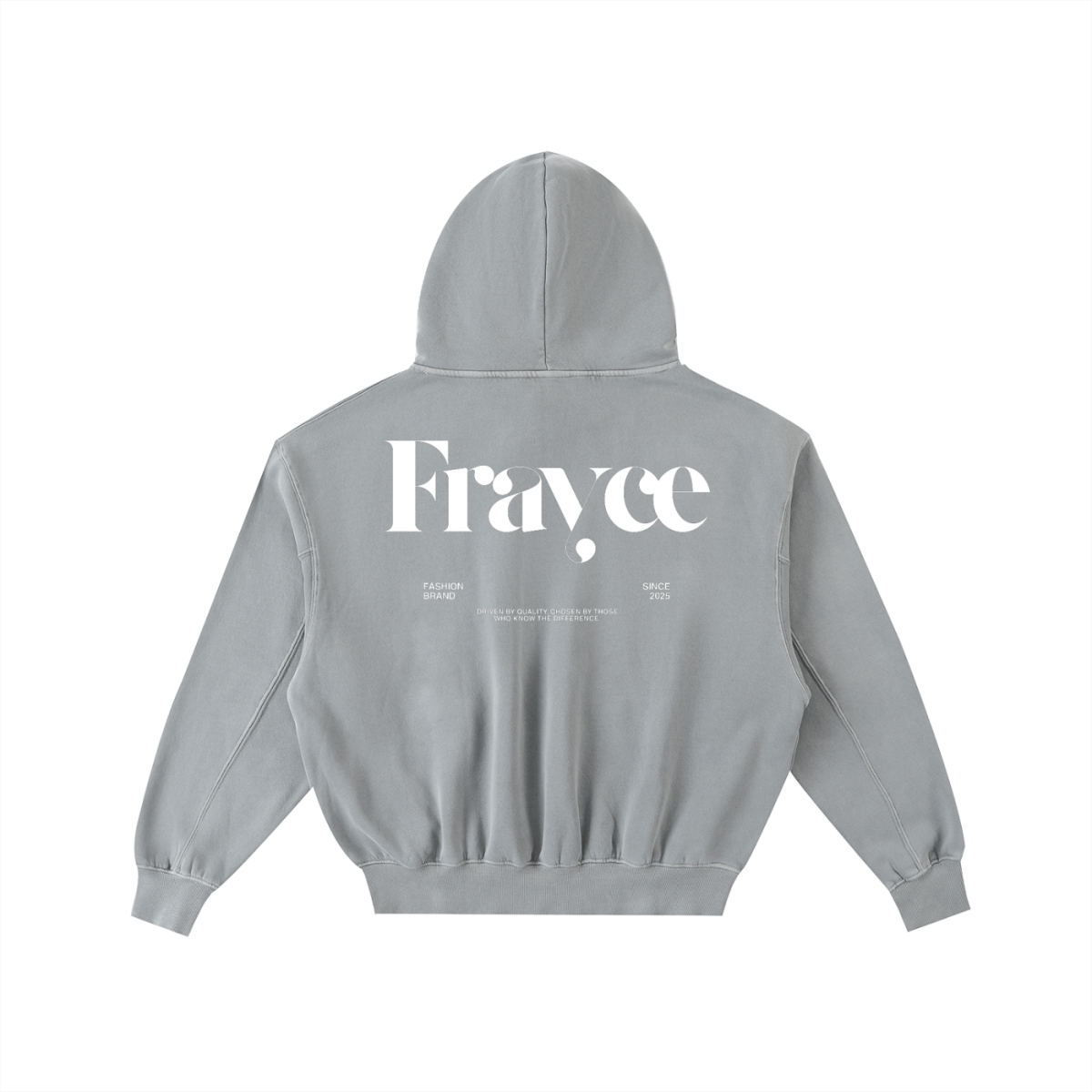 Frayed Enzyme Washed Fleece Hoodie - Frayce Apparel