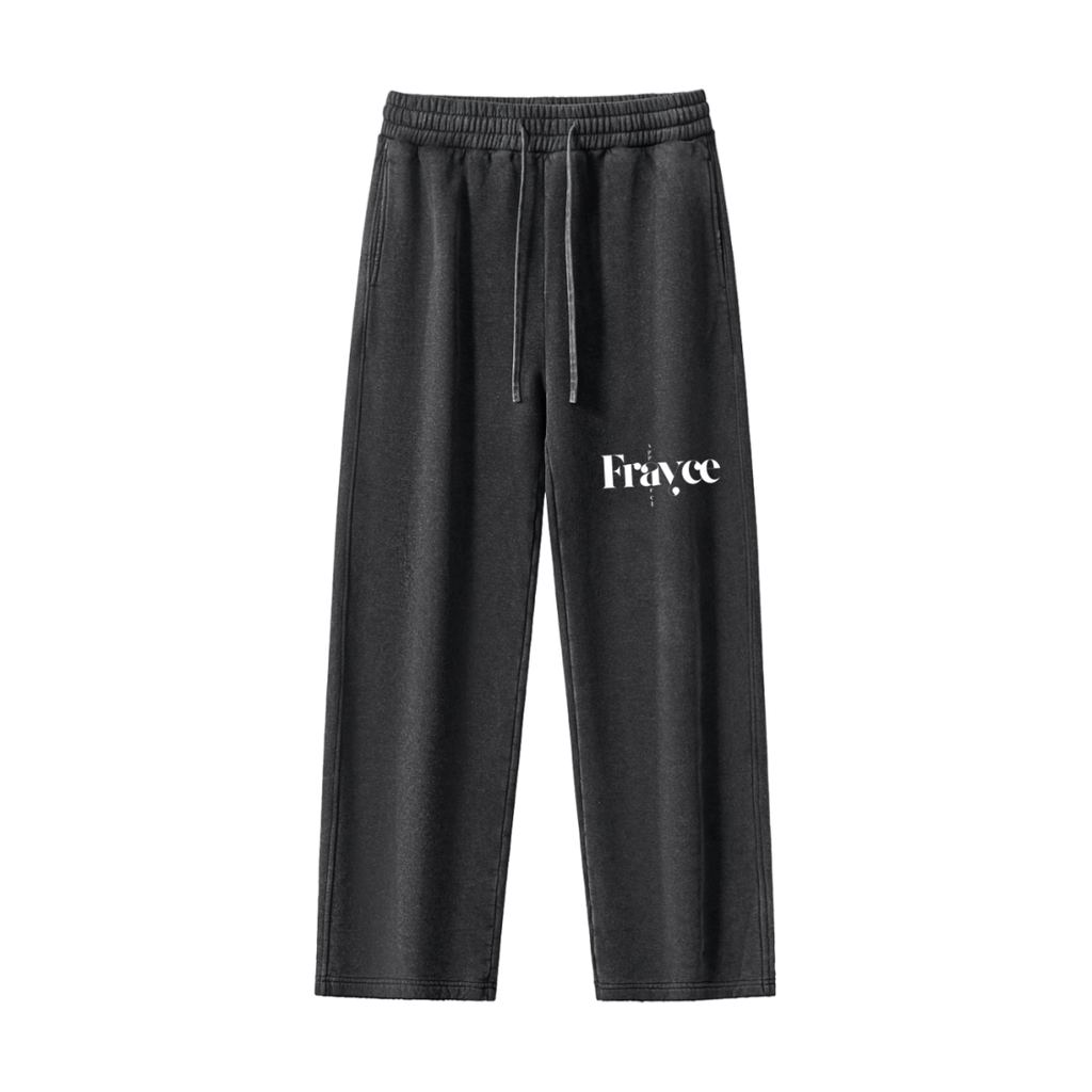 Frayed Enzyme Washed Fleece Sweatpants - Frayce Apparel