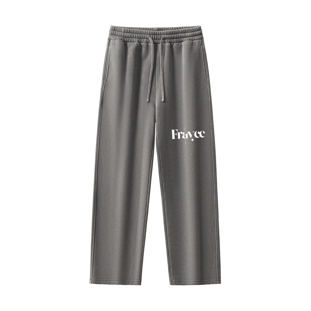 Frayed Enzyme Washed Fleece Sweatpants - Frayce Apparel
