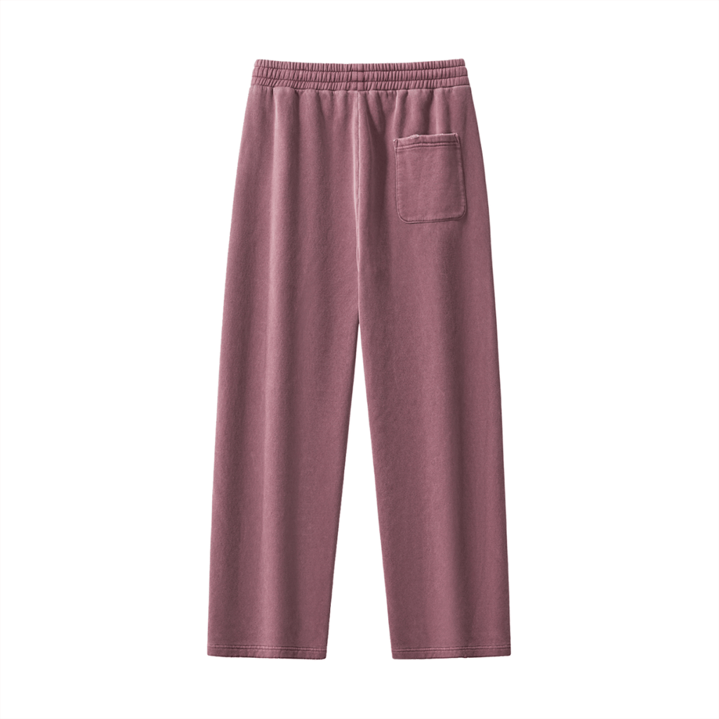 Frayed Enzyme Washed Fleece Sweatpants - Frayce Apparel