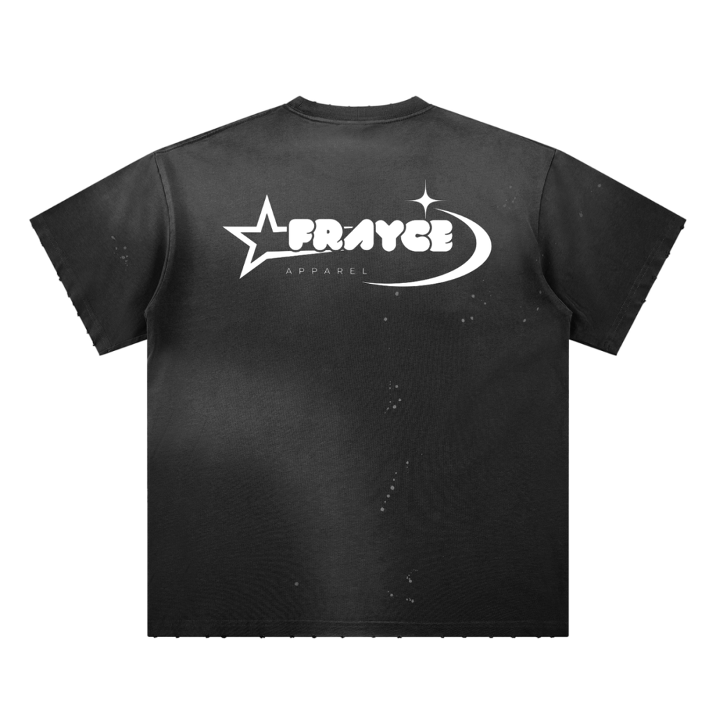 Hand - Frayed Sunfade Paint Splatter T-Shirt - Frayce Apparel