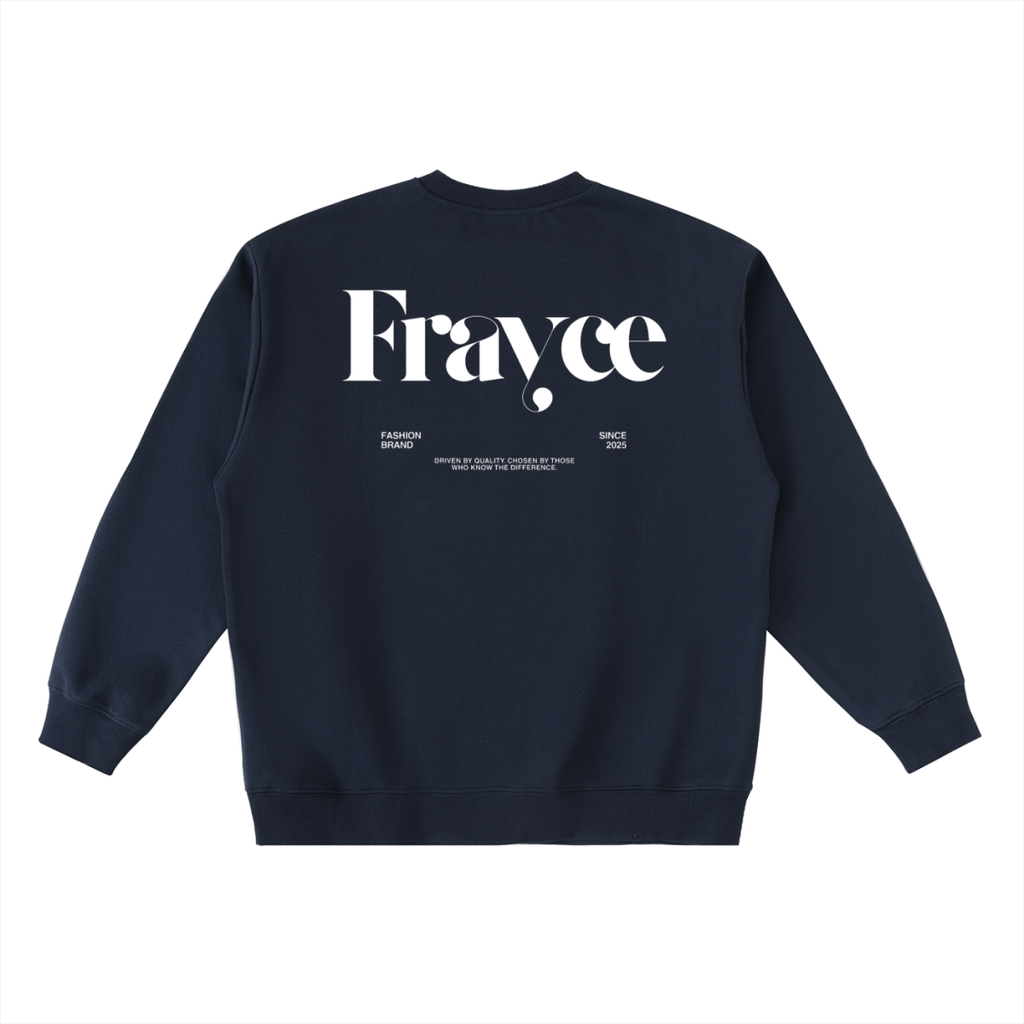 Oversized Crewneck Taped Sweatshirt - Frayce Apparel