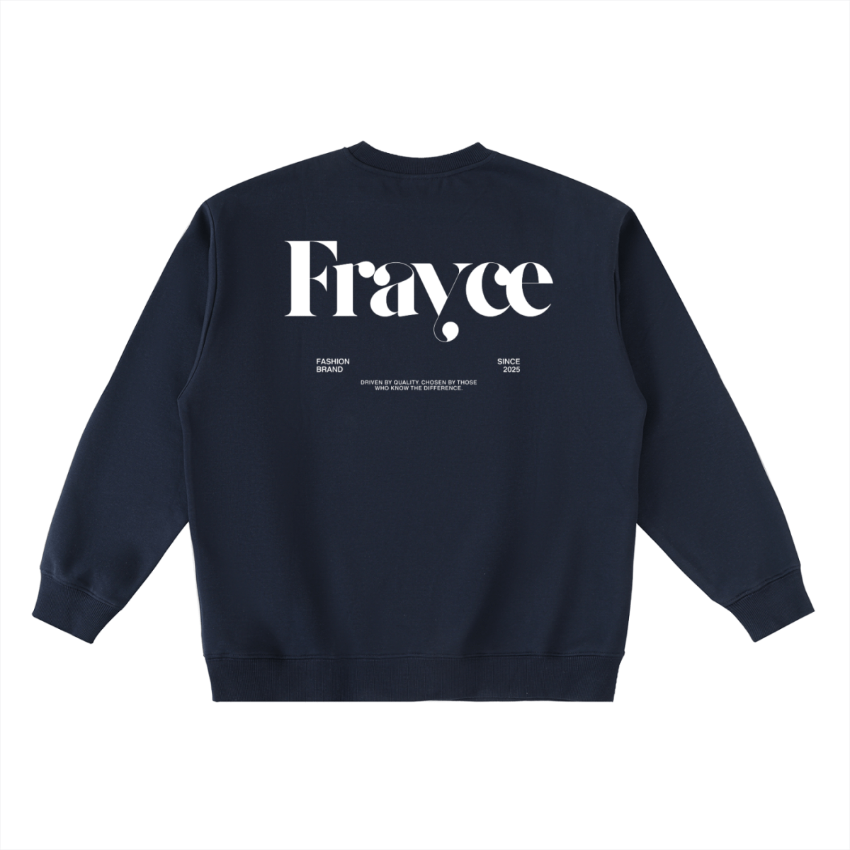 Oversized Crewneck Taped Sweatshirt - Frayce Apparel