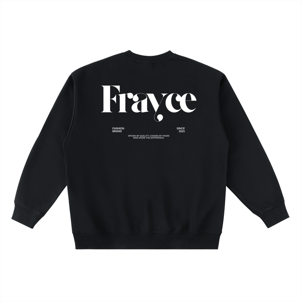 Oversized Crewneck Taped Sweatshirt - Frayce Apparel