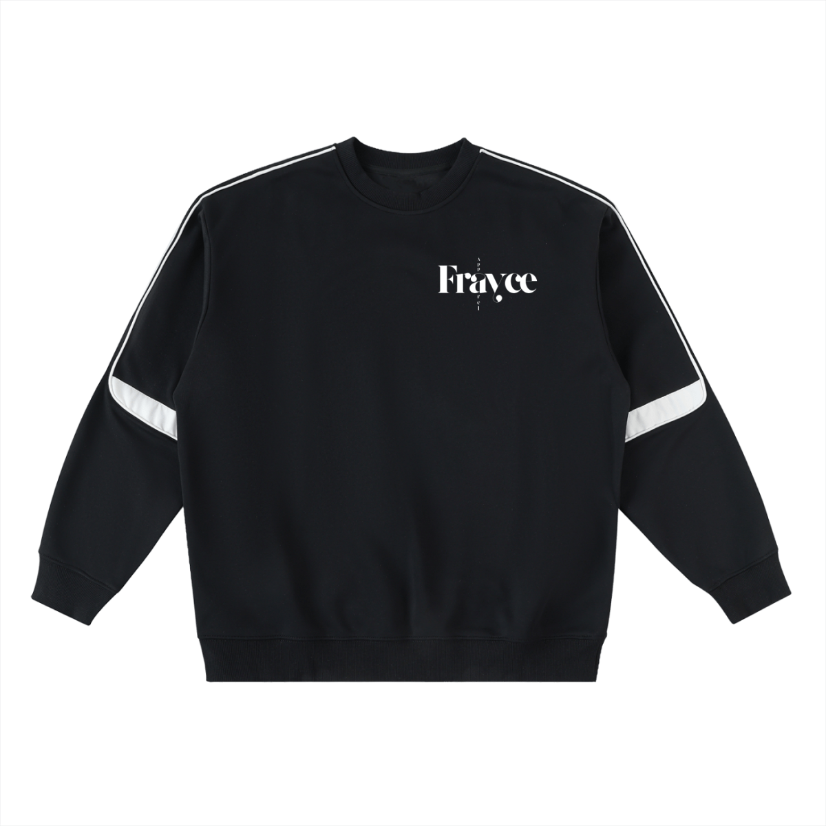 Oversized Crewneck Taped Sweatshirt - Frayce Apparel