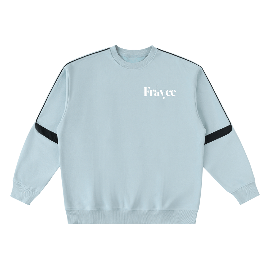Oversized Crewneck Taped Sweatshirt - Frayce Apparel