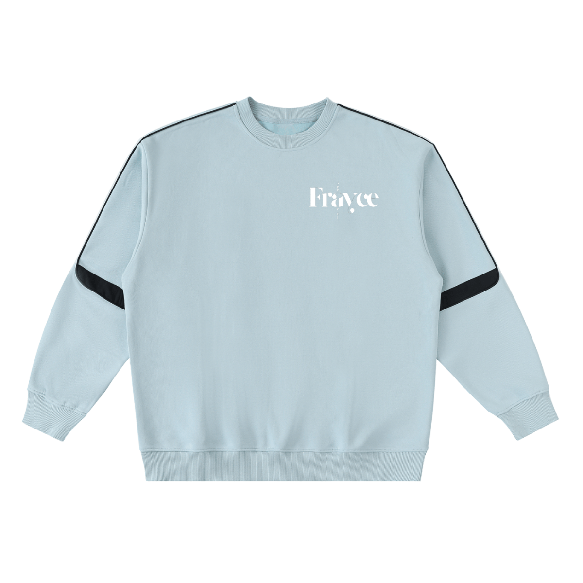 Oversized Crewneck Taped Sweatshirt - Frayce Apparel