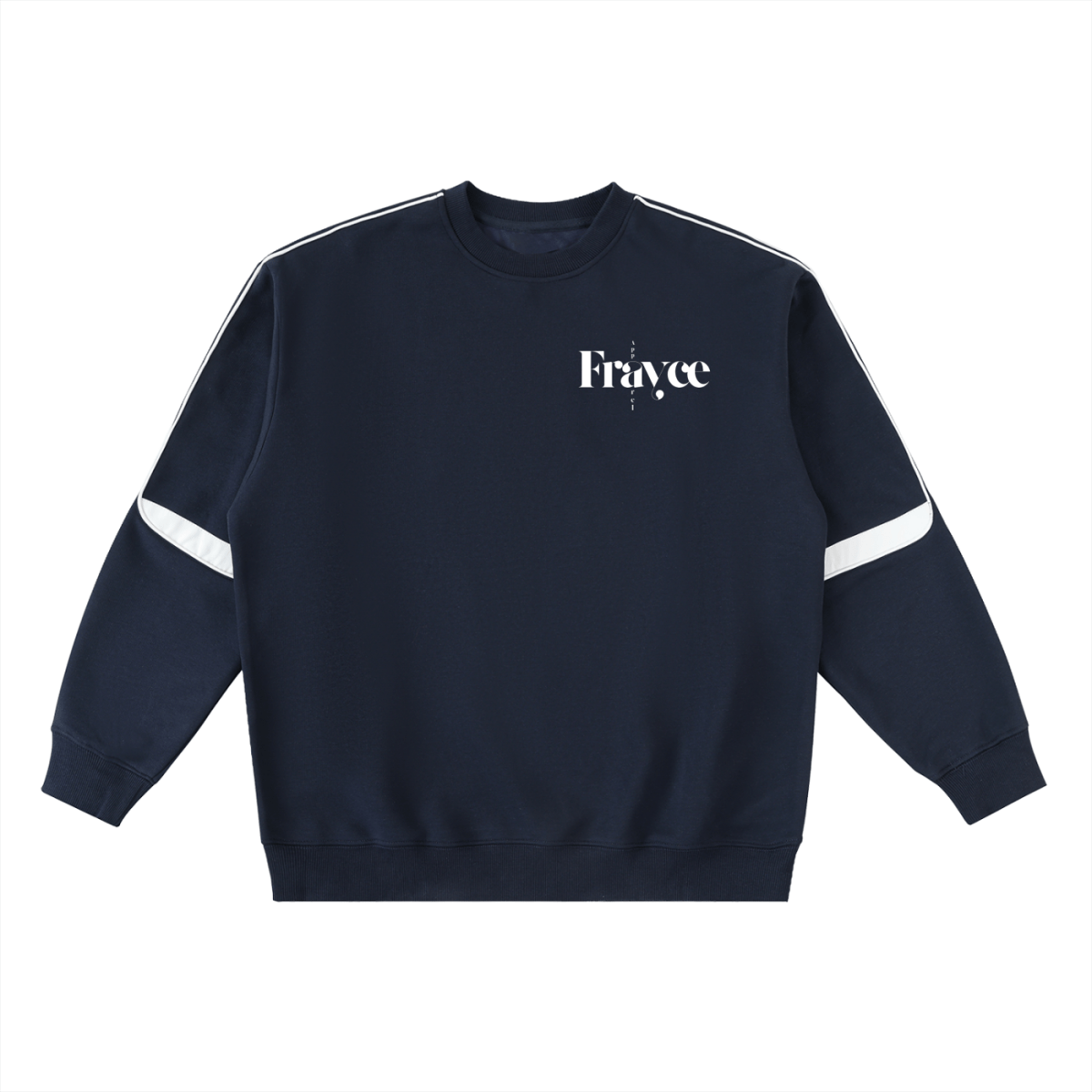 Oversized Crewneck Taped Sweatshirt - Frayce Apparel