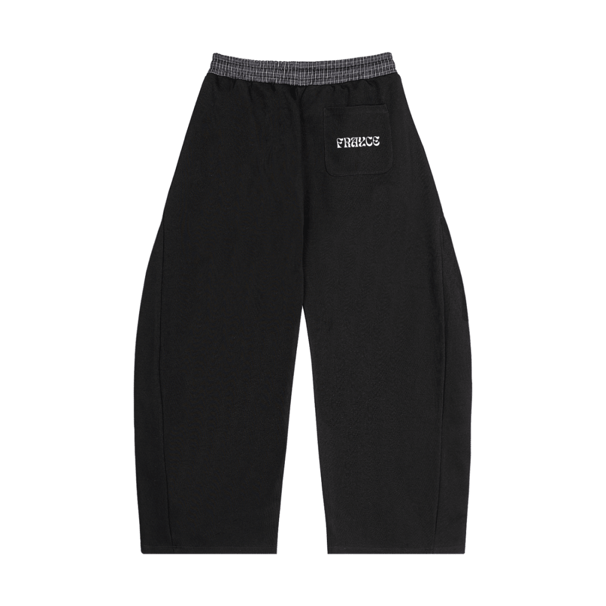 Plaid Waistband Barrel Sweatpants - Frayce Apparel
