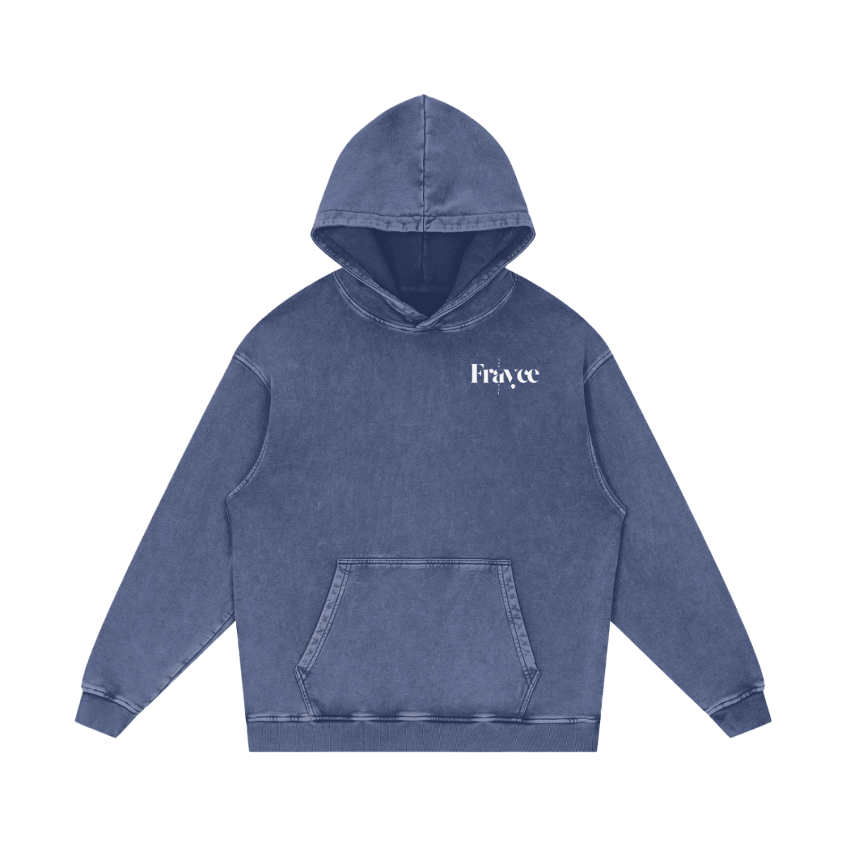 Snow Washed Loose Cotton Hoodie - Frayce Apparel