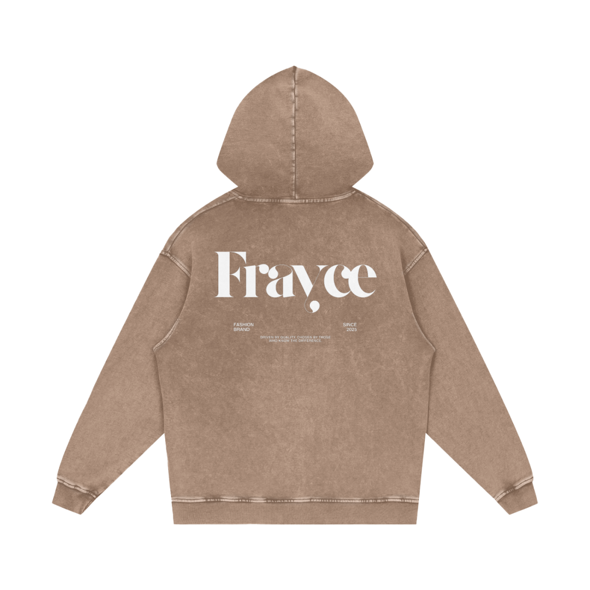 Snow Washed Loose Cotton Hoodie - Frayce Apparel