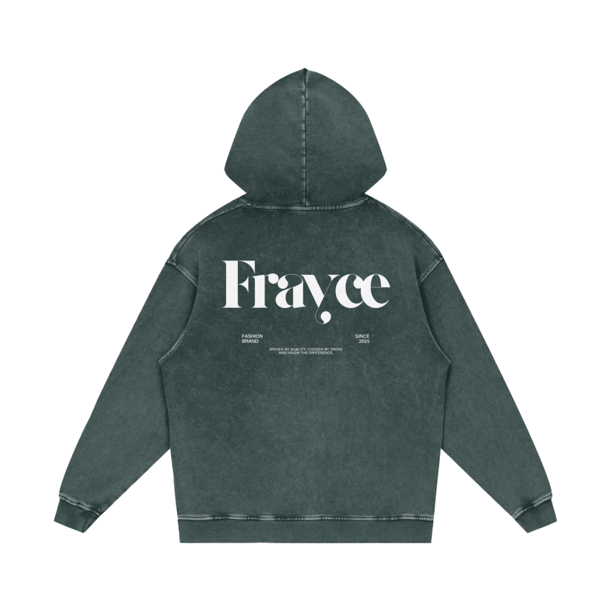 Snow Washed Loose Cotton Hoodie - Frayce Apparel