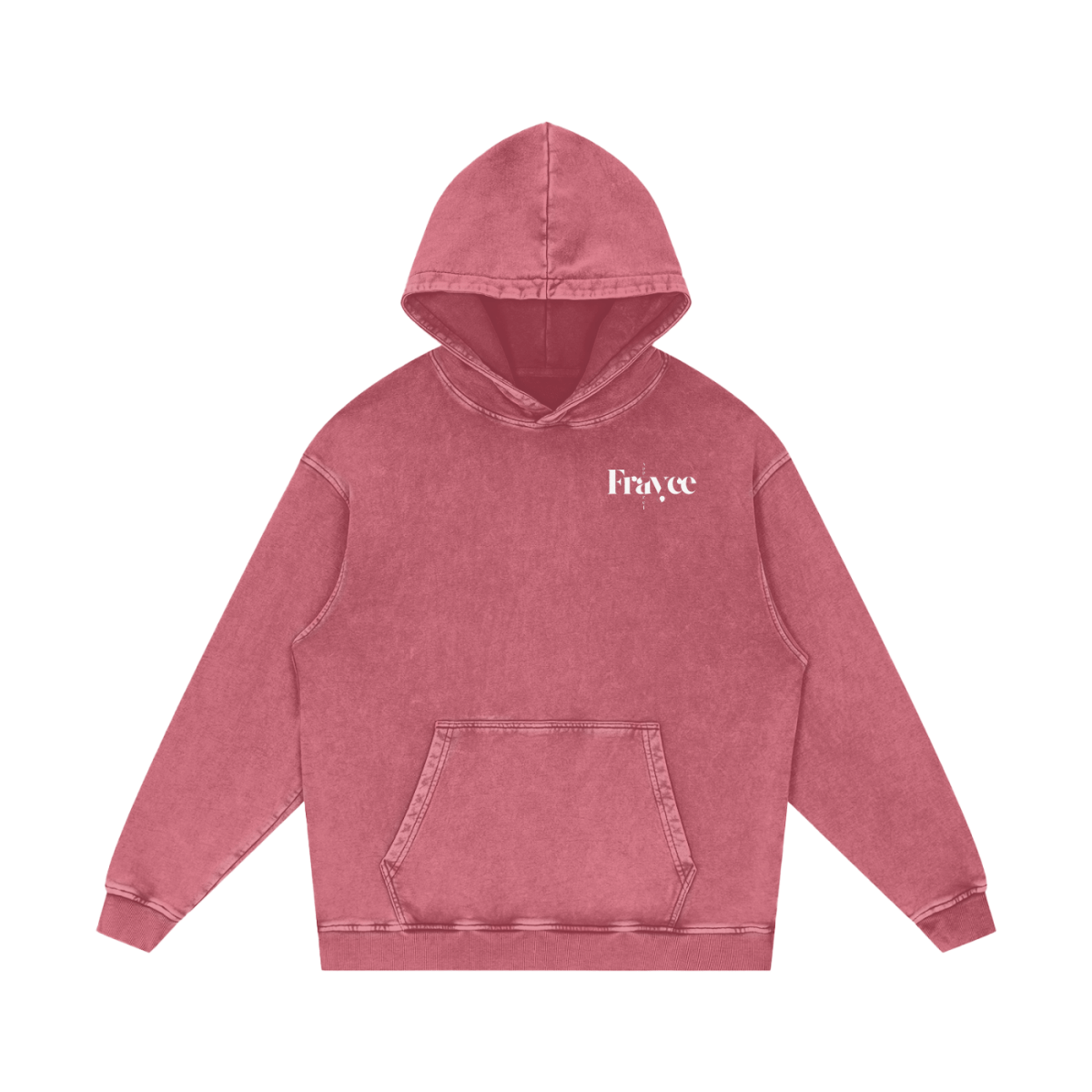Snow Washed Loose Cotton Hoodie - Frayce Apparel