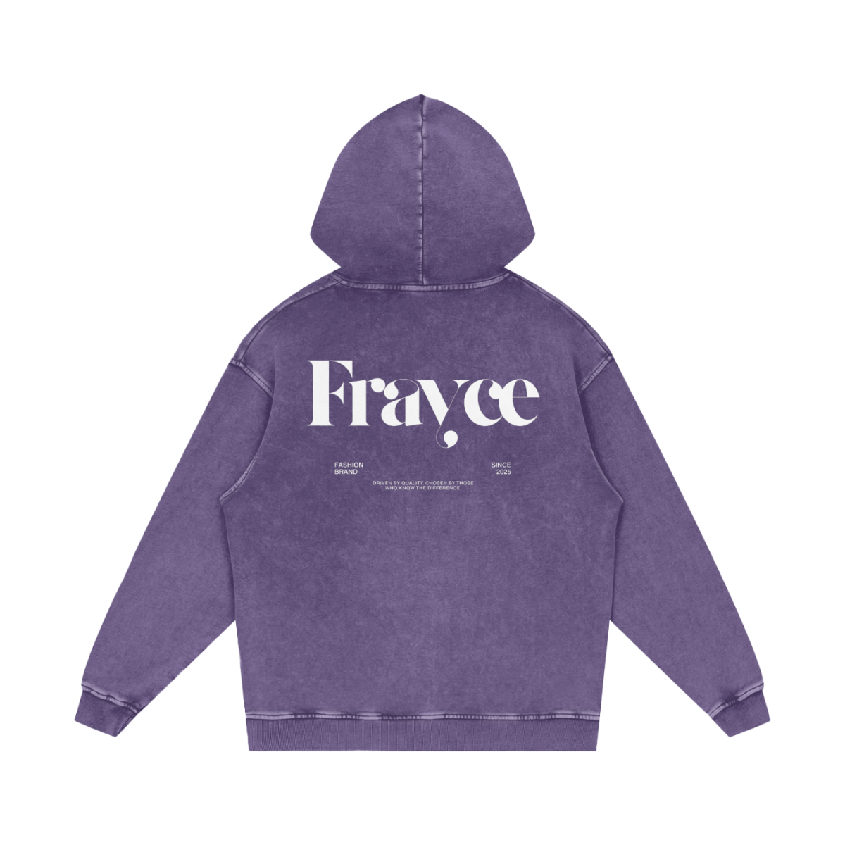 Snow Washed Loose Cotton Hoodie - Frayce Apparel