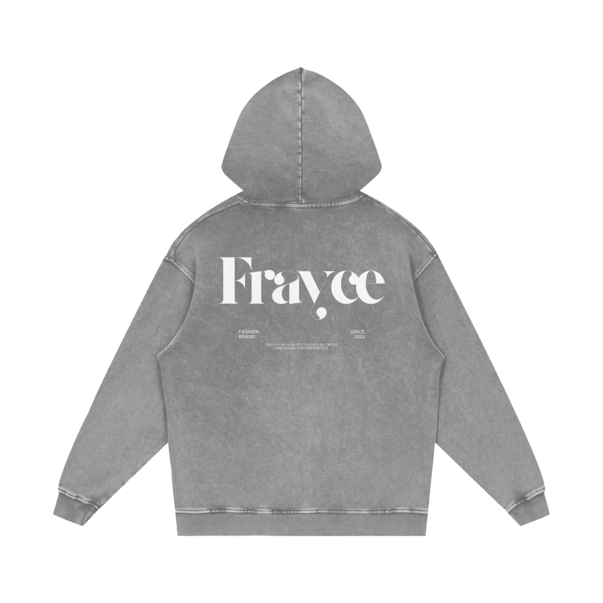 Snow Washed Loose Cotton Hoodie - Frayce Apparel