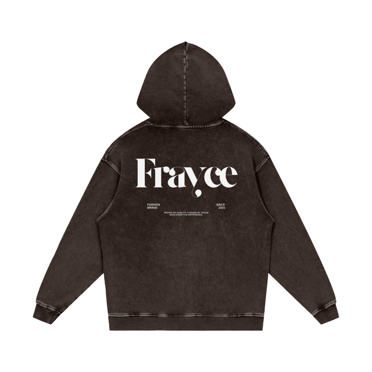 Snow Washed Loose Cotton Hoodie - Frayce Apparel