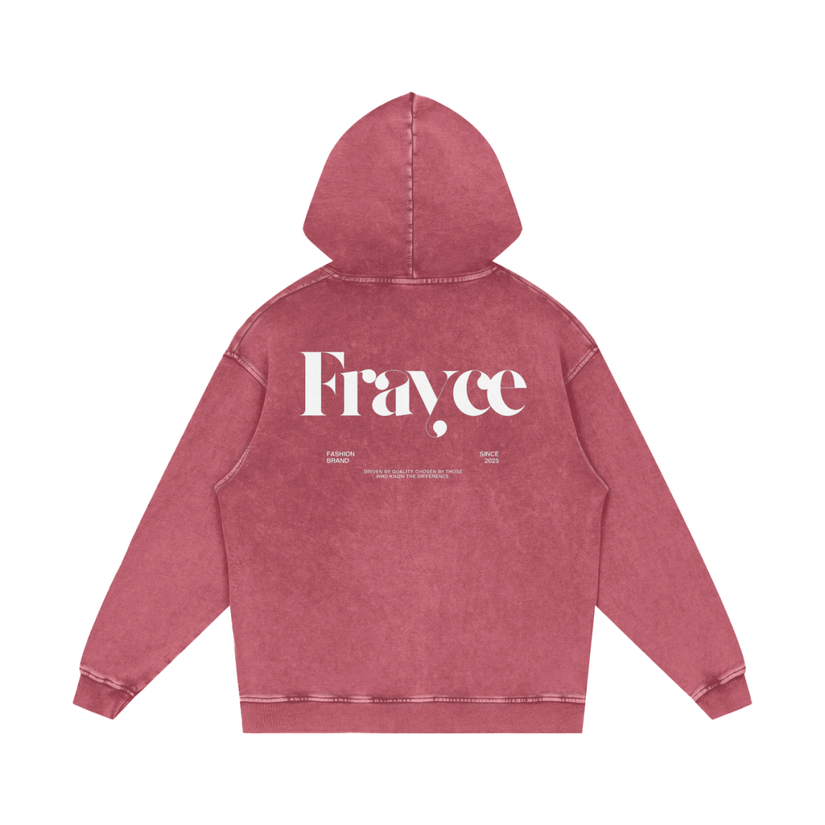 Snow Washed Loose Cotton Hoodie - Frayce Apparel