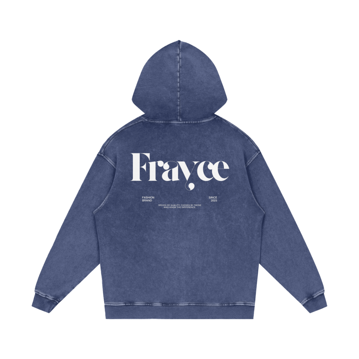 Snow Washed Loose Cotton Hoodie - Frayce Apparel