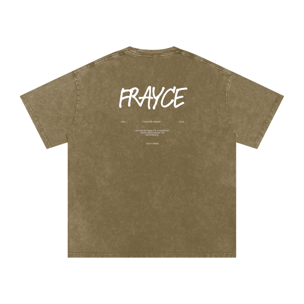 Snow Washed Oversized Cotton T-Shirt - Frayce Apparel