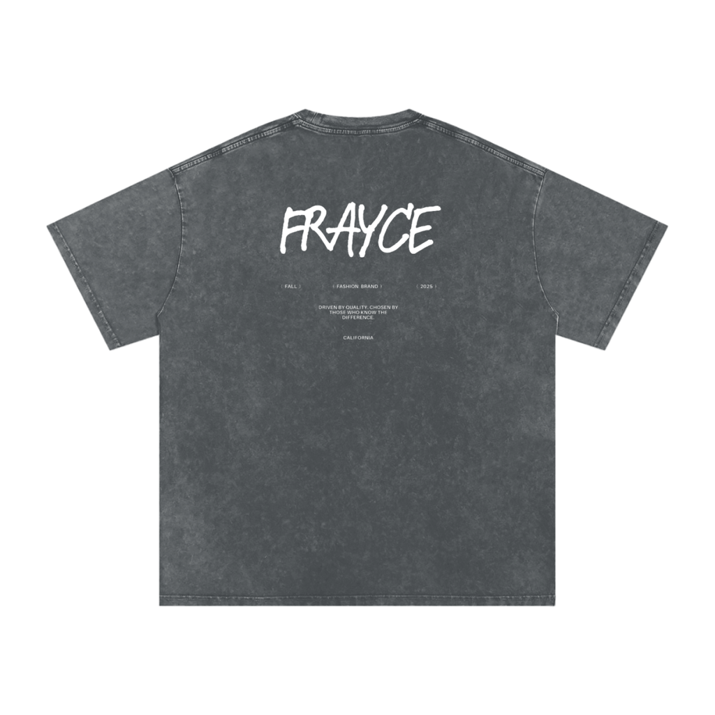 Snow Washed Oversized Cotton T-Shirt - Frayce Apparel