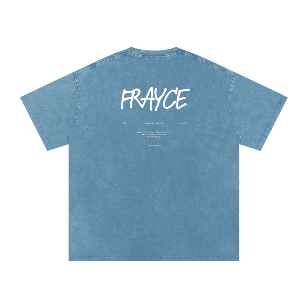 Snow Washed Oversized Cotton T-Shirt - Frayce Apparel