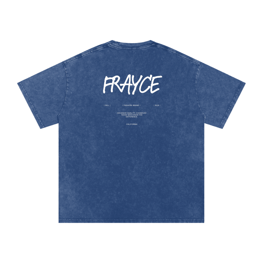 Snow Washed Oversized Cotton T-Shirt - Frayce Apparel