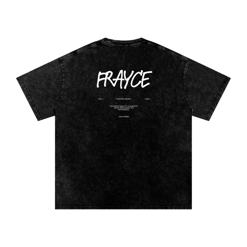 Snow Washed Oversized Cotton T-Shirt - Frayce Apparel