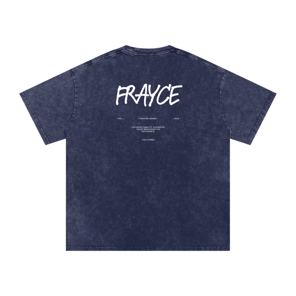 Snow Washed Oversized Cotton T-Shirt - Frayce Apparel