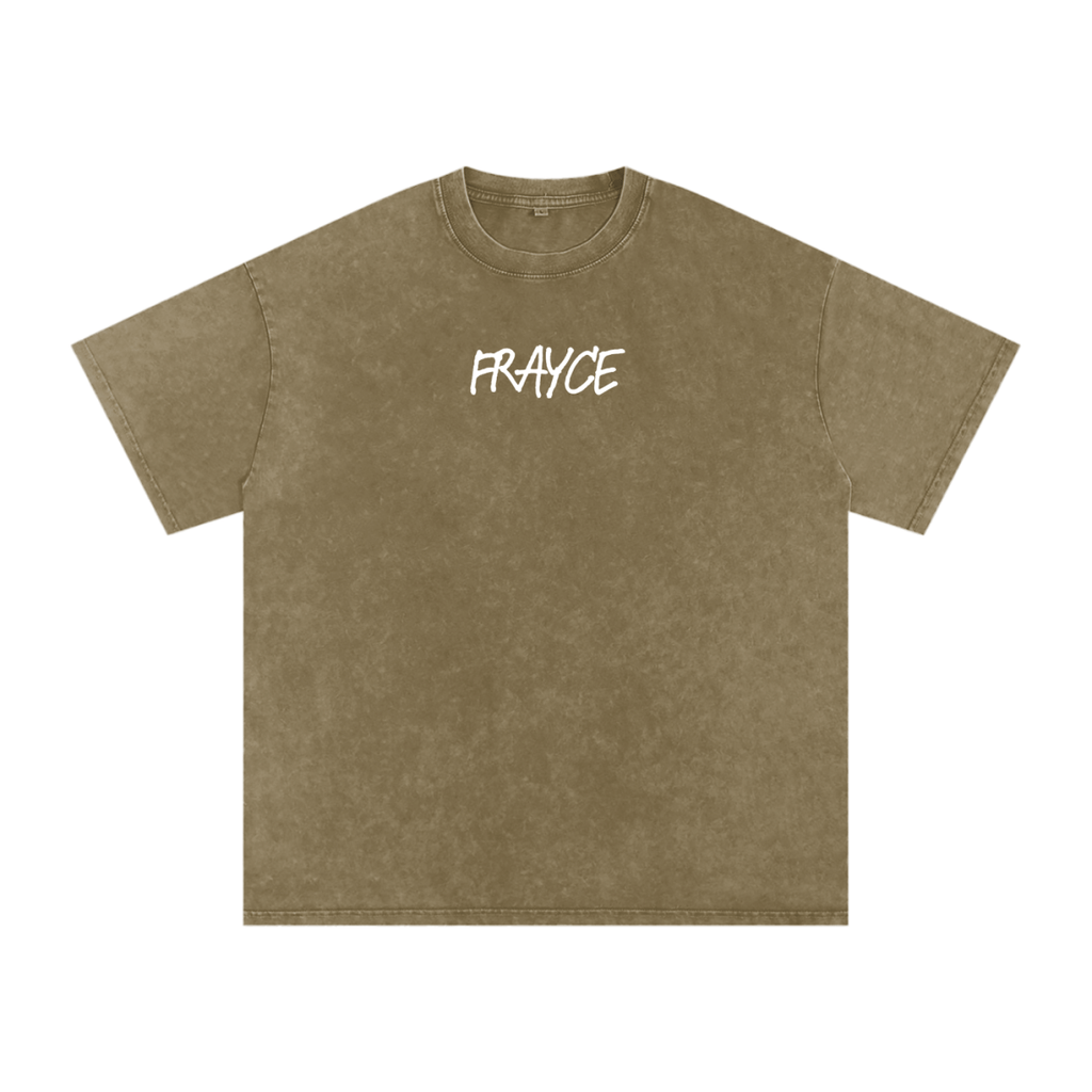 Snow Washed Oversized Cotton T-Shirt - Frayce Apparel