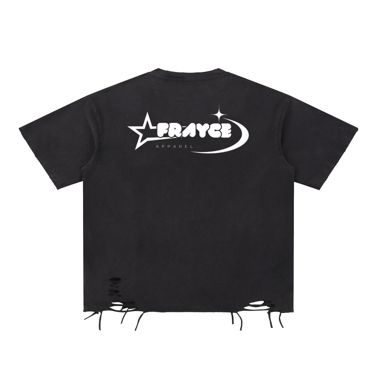 Snow Washed Raw - Hem T-Shirt - Frayce Apparel